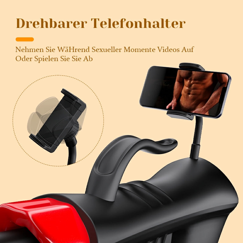 Atlas - Komplettes Sexmaschine-Set mit 3 Dildos und Handyhalter