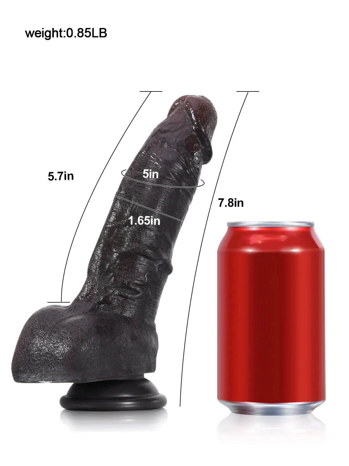 Dave - Realistischer Dildo · Weich · Detailreiche Struktur · Für Einsteiger - 19,8 cm