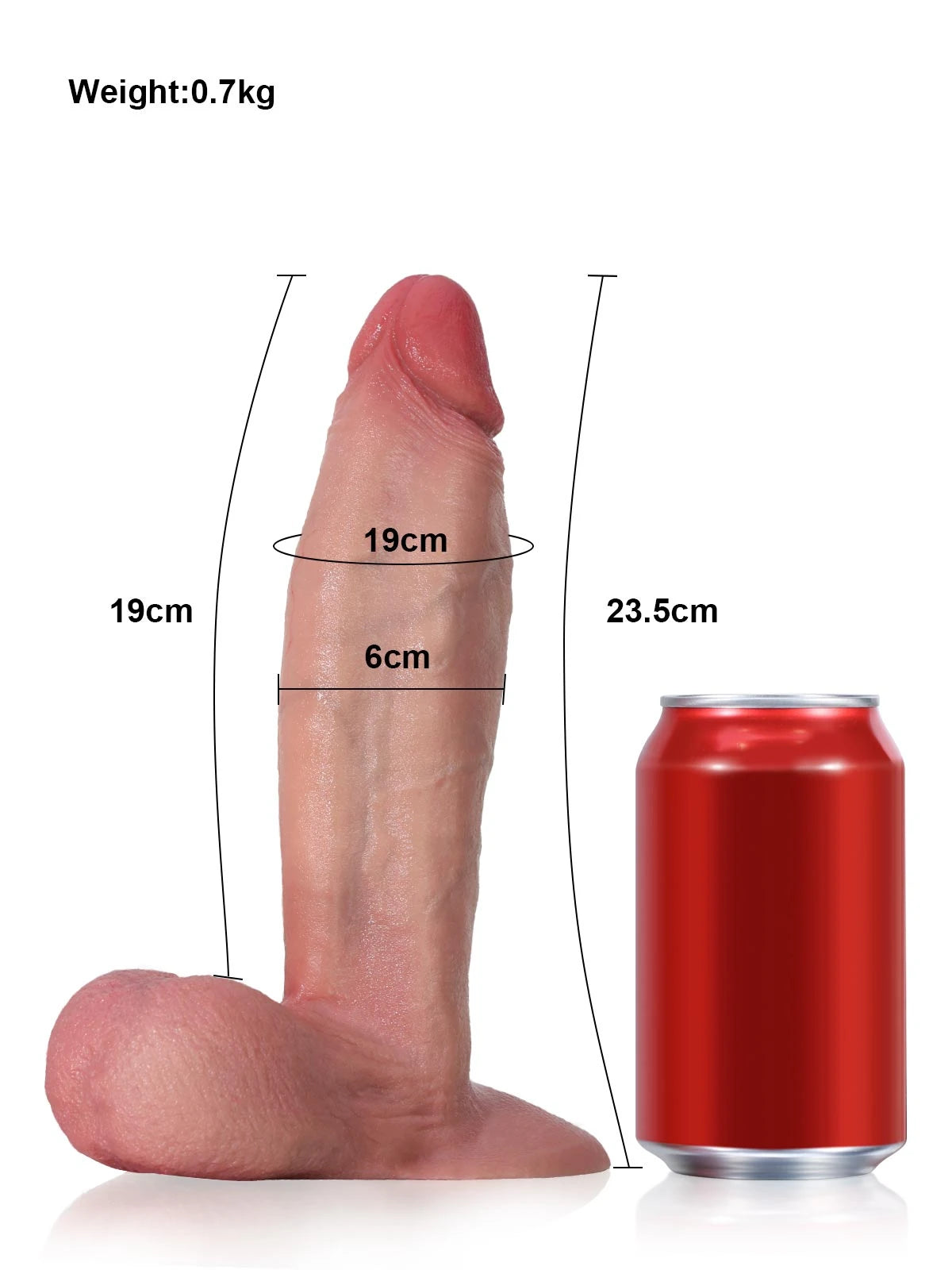 Dragon - Realistischer Dildo · Flexibel · Vac-U-Lock - 23,5 cm