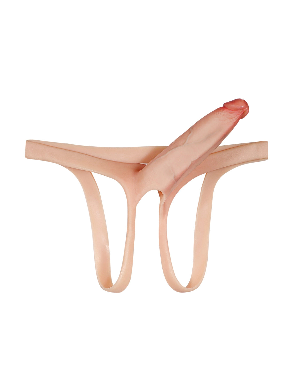 Emberfall - Schlanker Umschnalldildo (Strap-On) mit realistischer Struktur - 19 cm