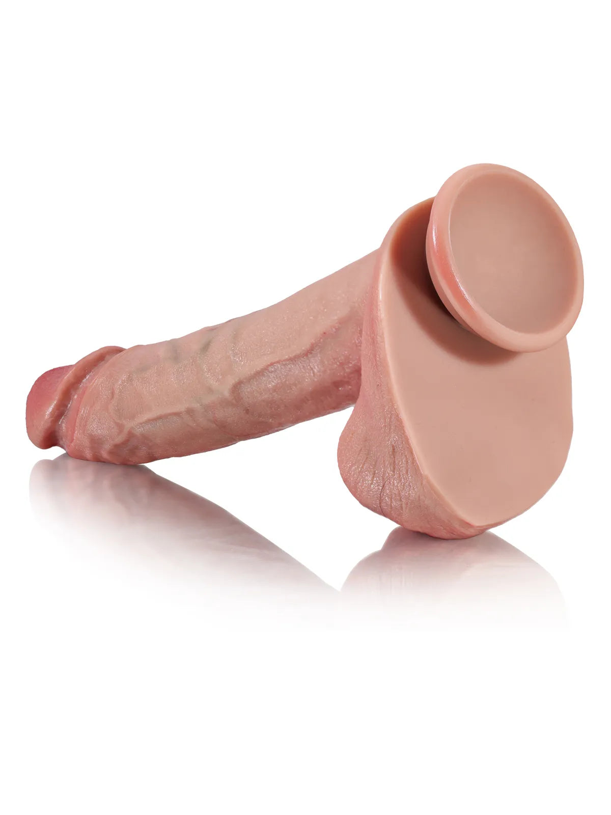 Friedhelm - Schlanker, hautähnlicher Dual-Density-Dildo in Hautfarbe - 25 cm