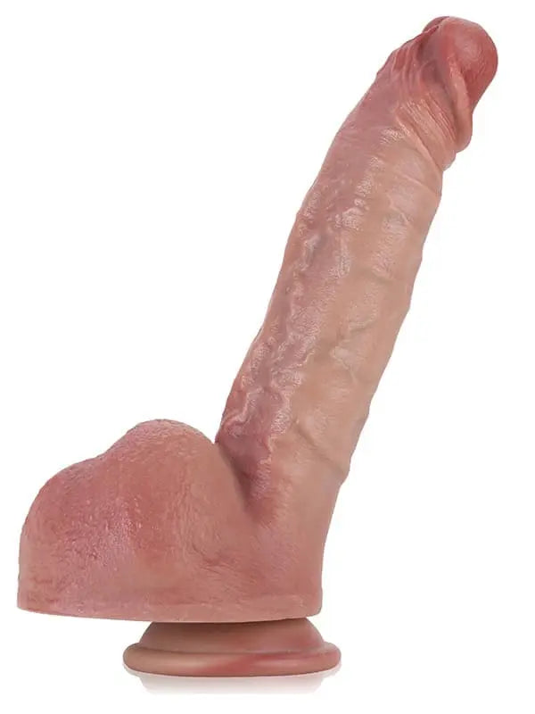 Günter - Hyperrealistischer Dildo mit Metallkern und biegsamer Form - 23,5 cm