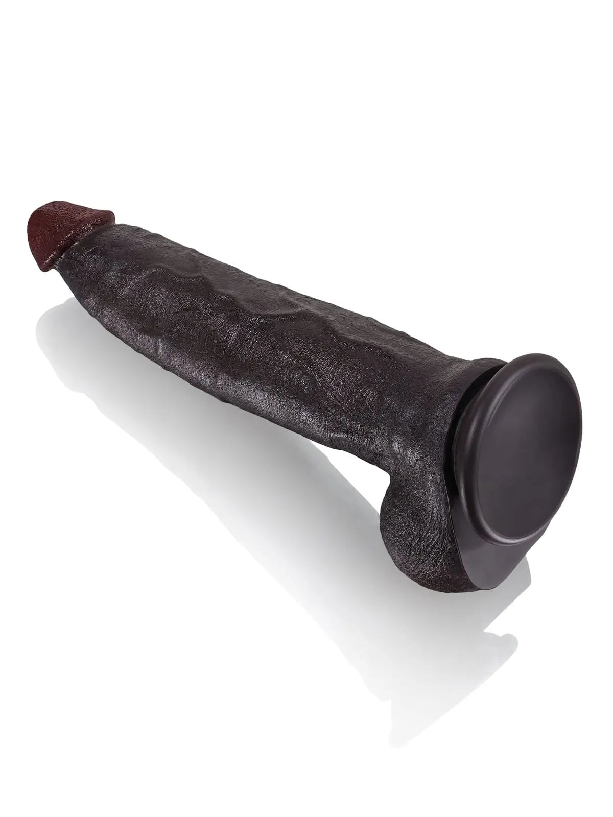 Farid - Großer, realistischer Schwarzer Dildo mit stabilem Metallkern - 30,5 cm