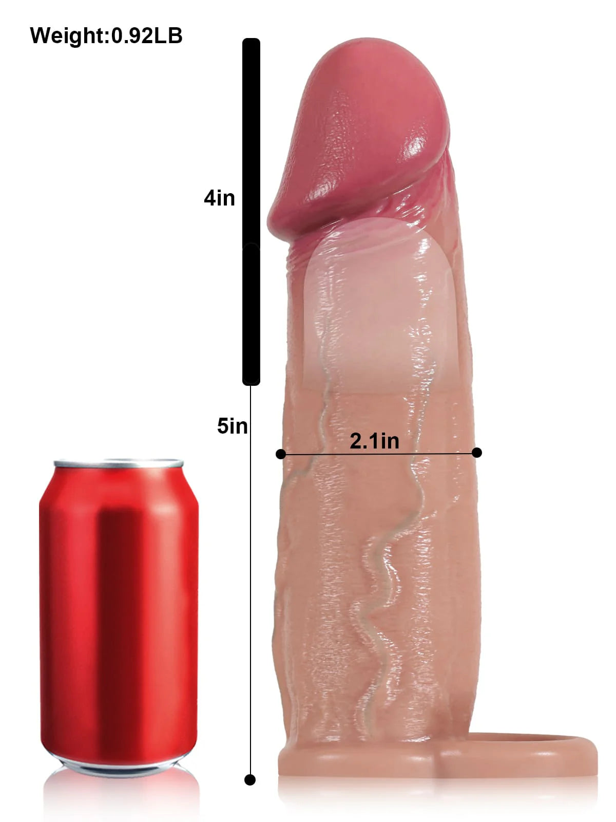 Peter - Ultra-Realistische Penishülle mit Gleitender Haut - 23 cm