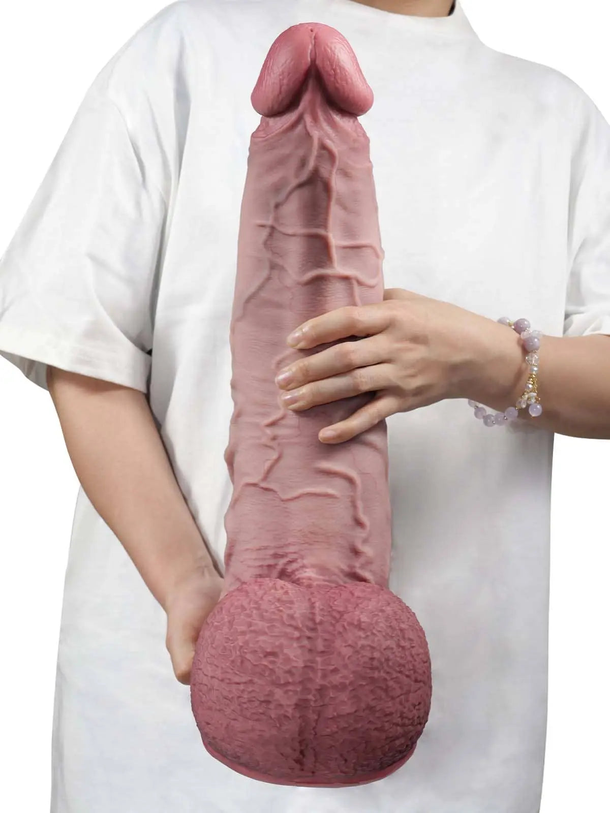 Raptor - Huge Gebogener Anal Dildo mit Saugnapf - 40,5 cm