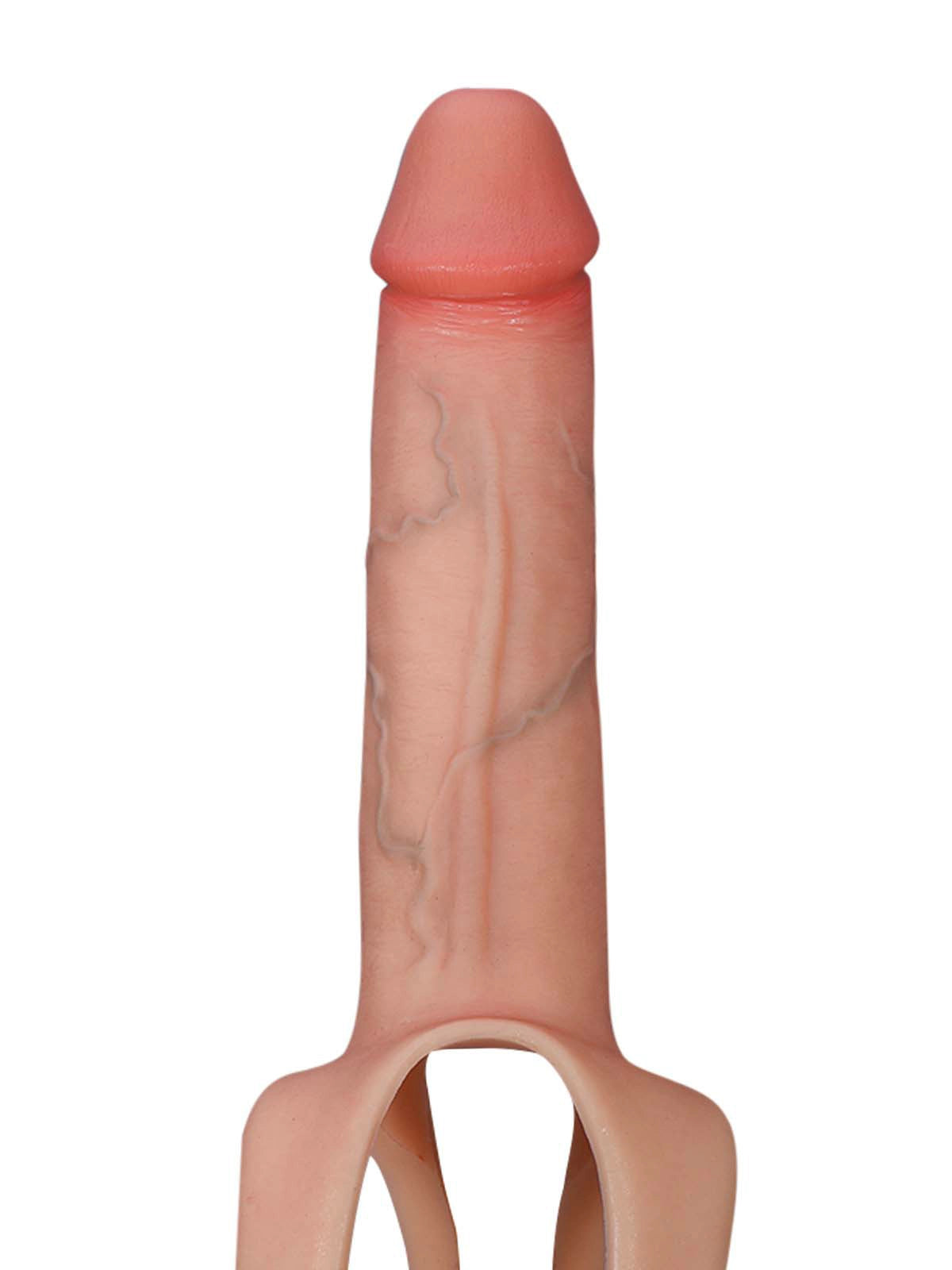 Seraphine - Tragbarer Hohldildo als Umschnalldildo, Peniserweiterung & ED-Hülle - 21 cm