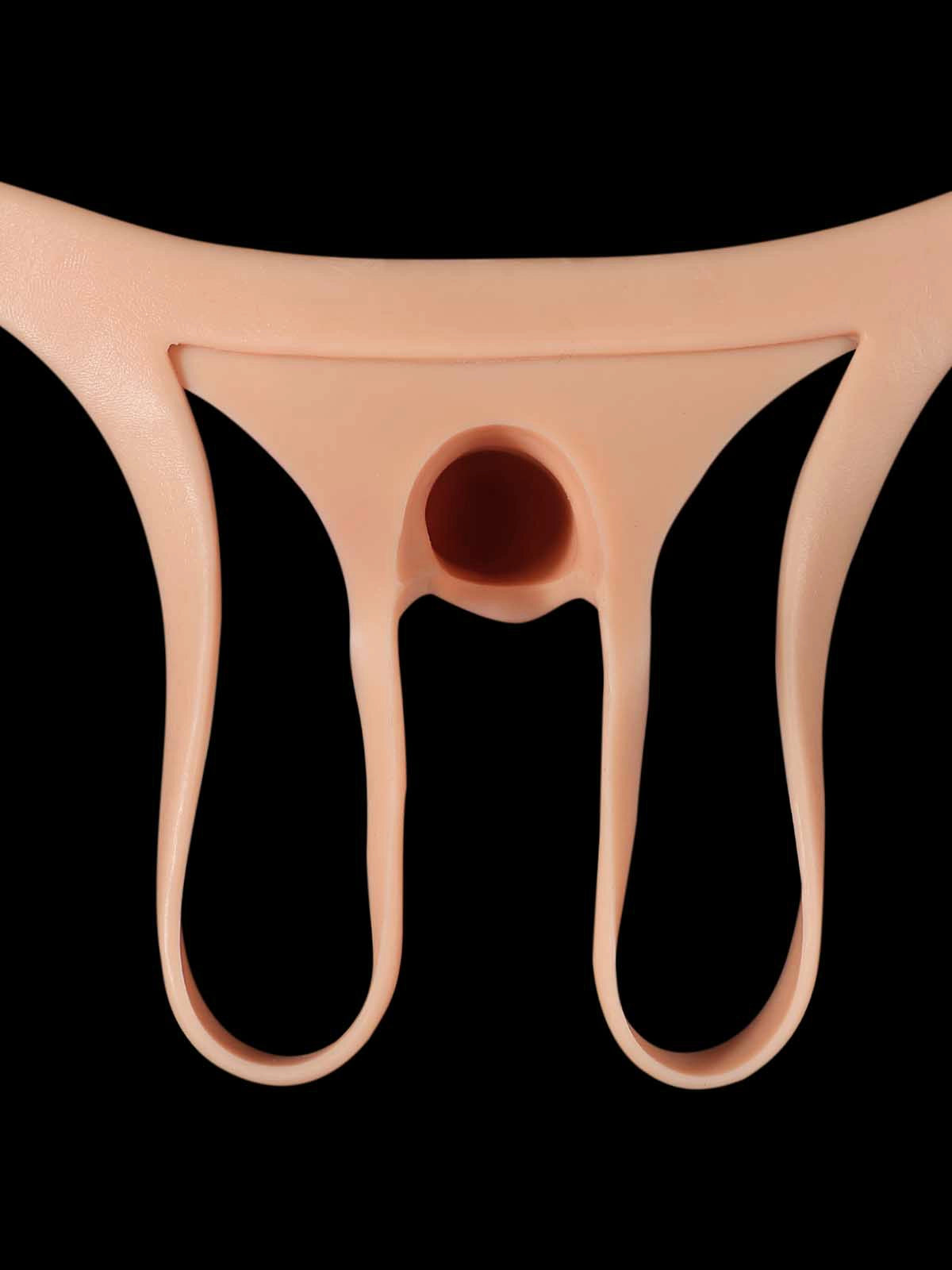 Seraphine - Tragbarer Hohldildo als Umschnalldildo, Peniserweiterung & ED-Hülle - 21 cm