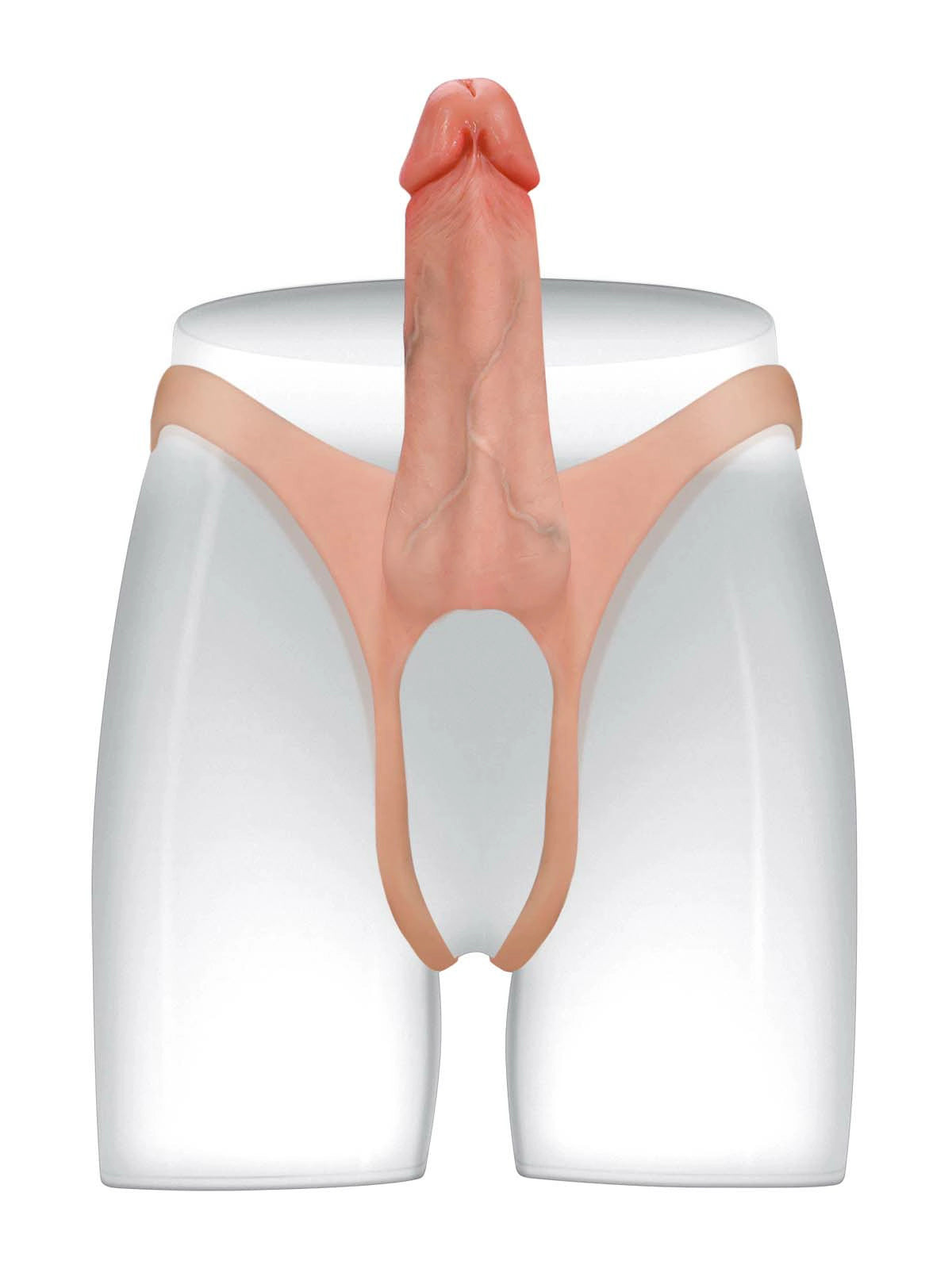 Seraphine - Tragbarer Hohldildo als Umschnalldildo, Peniserweiterung & ED-Hülle - 21 cm