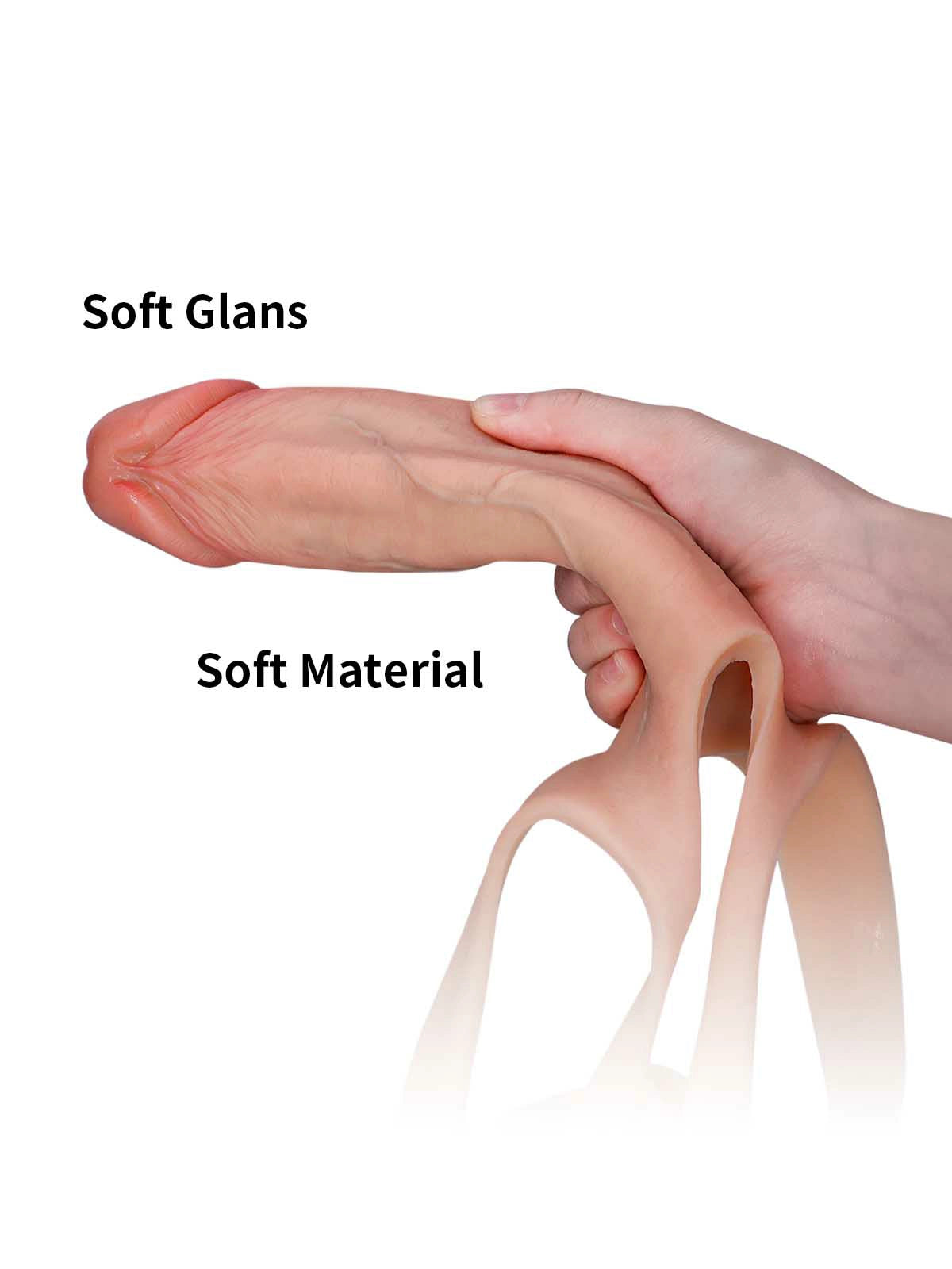 Seraphine - Tragbarer Hohldildo als Umschnalldildo, Peniserweiterung & ED-Hülle - 21 cm