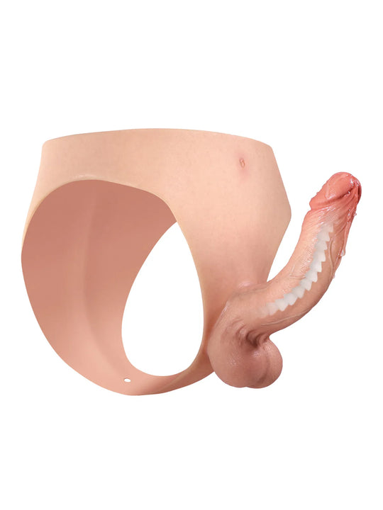 Oscar - Silikon-Strap-On mit stabilem Kern & verstellbarem Gurt - 17,5 cm