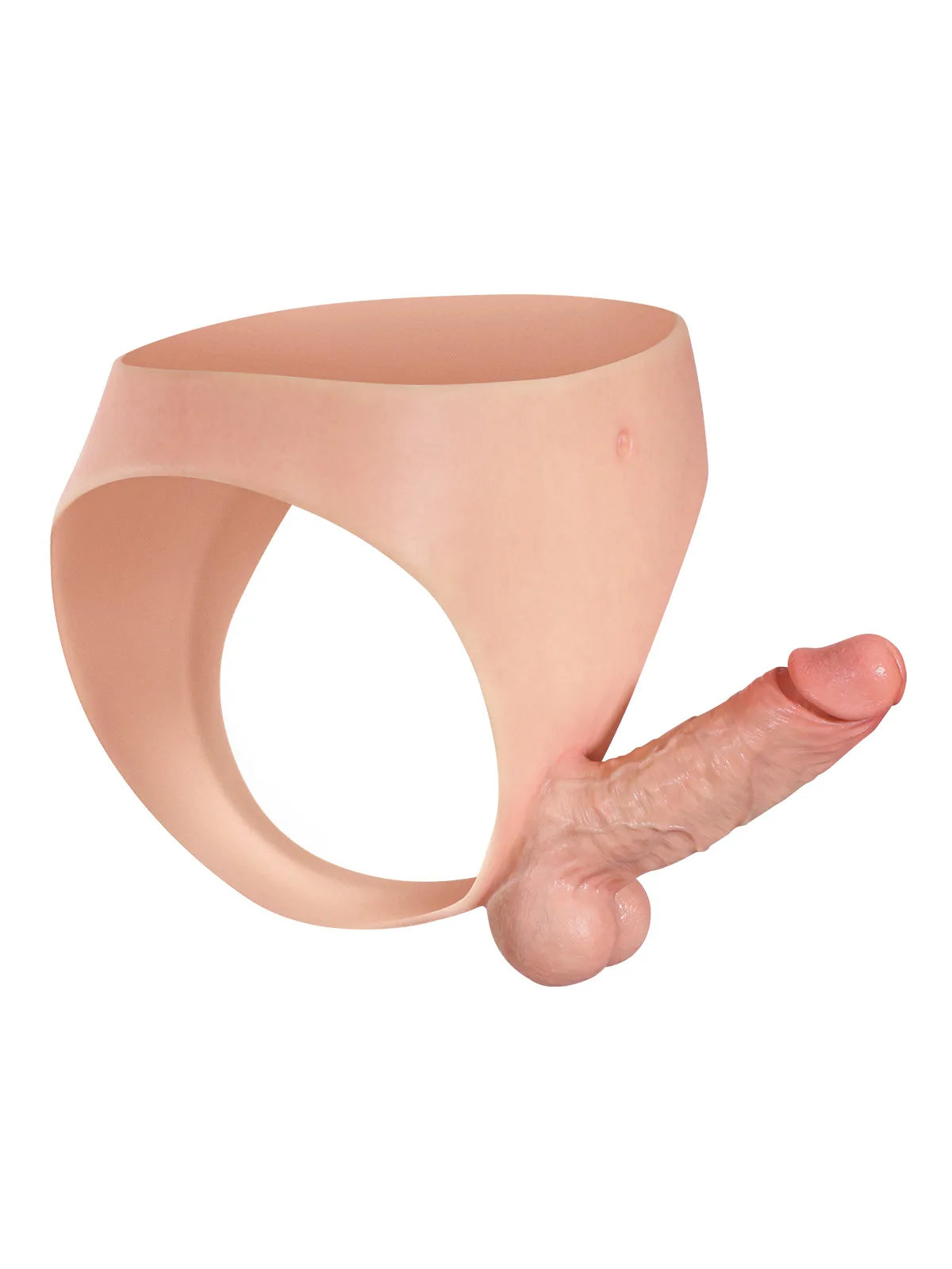 Beowulf - Tragbarer Silikon-Strap-On mit festem Kern - 15,5 cm