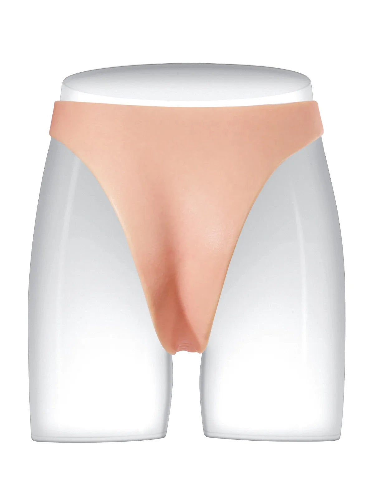 Tragbarer, realistischer Silikon-Strap-On-Dildo mit festem Kern - 15,5 cm