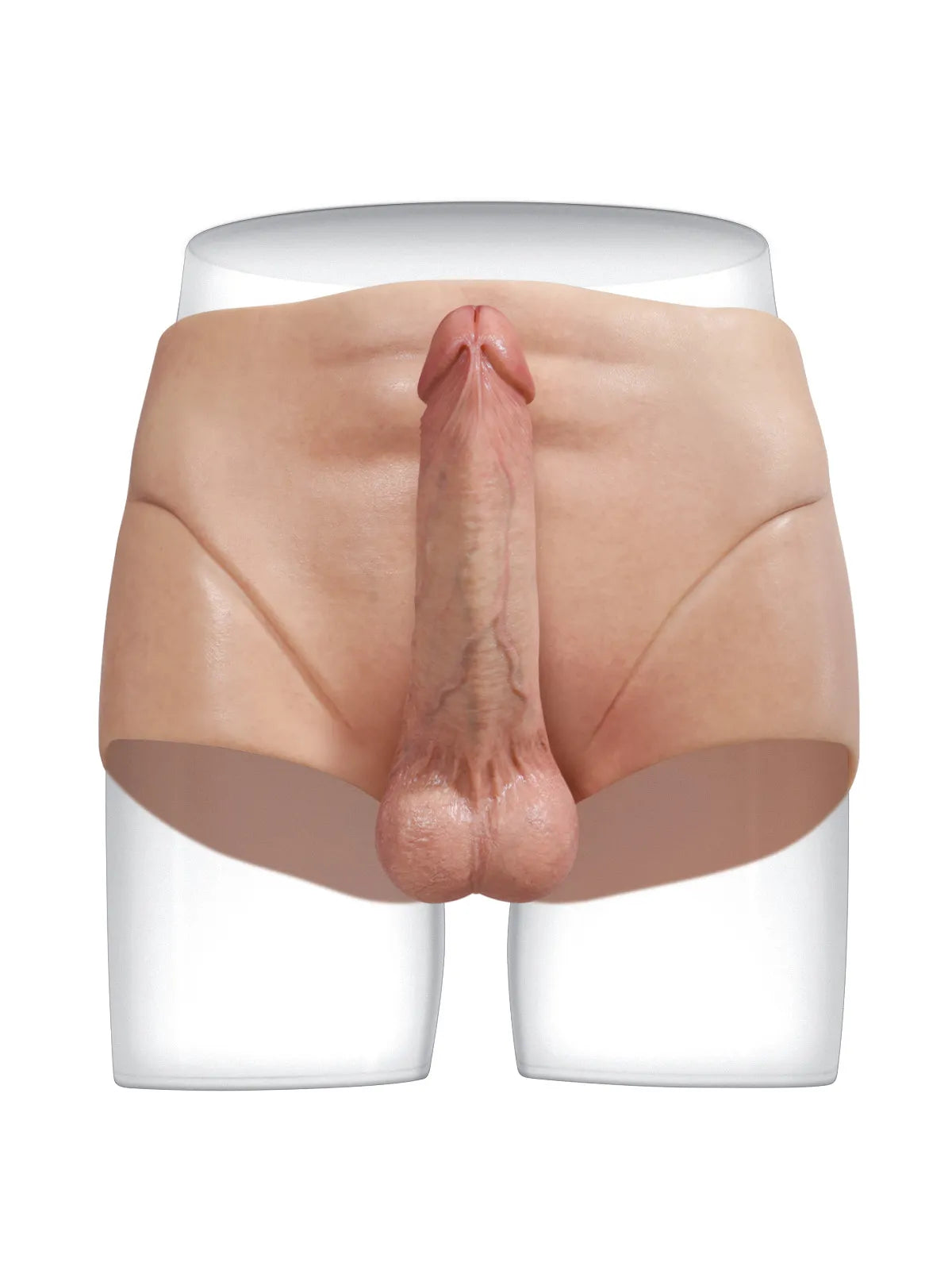 Beck - Vollummanteltes Silikon Strap-On-Höschen mit realistischem Dildo - 18,3 cm