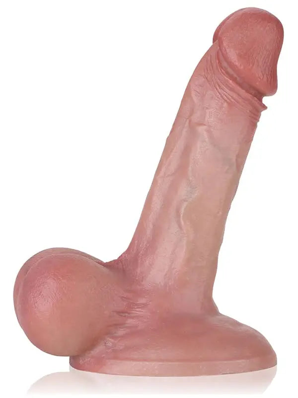 Wilhelm - Realistischer Dildo mit großem Saugnapf & flexiblen Hoden - 20 cm