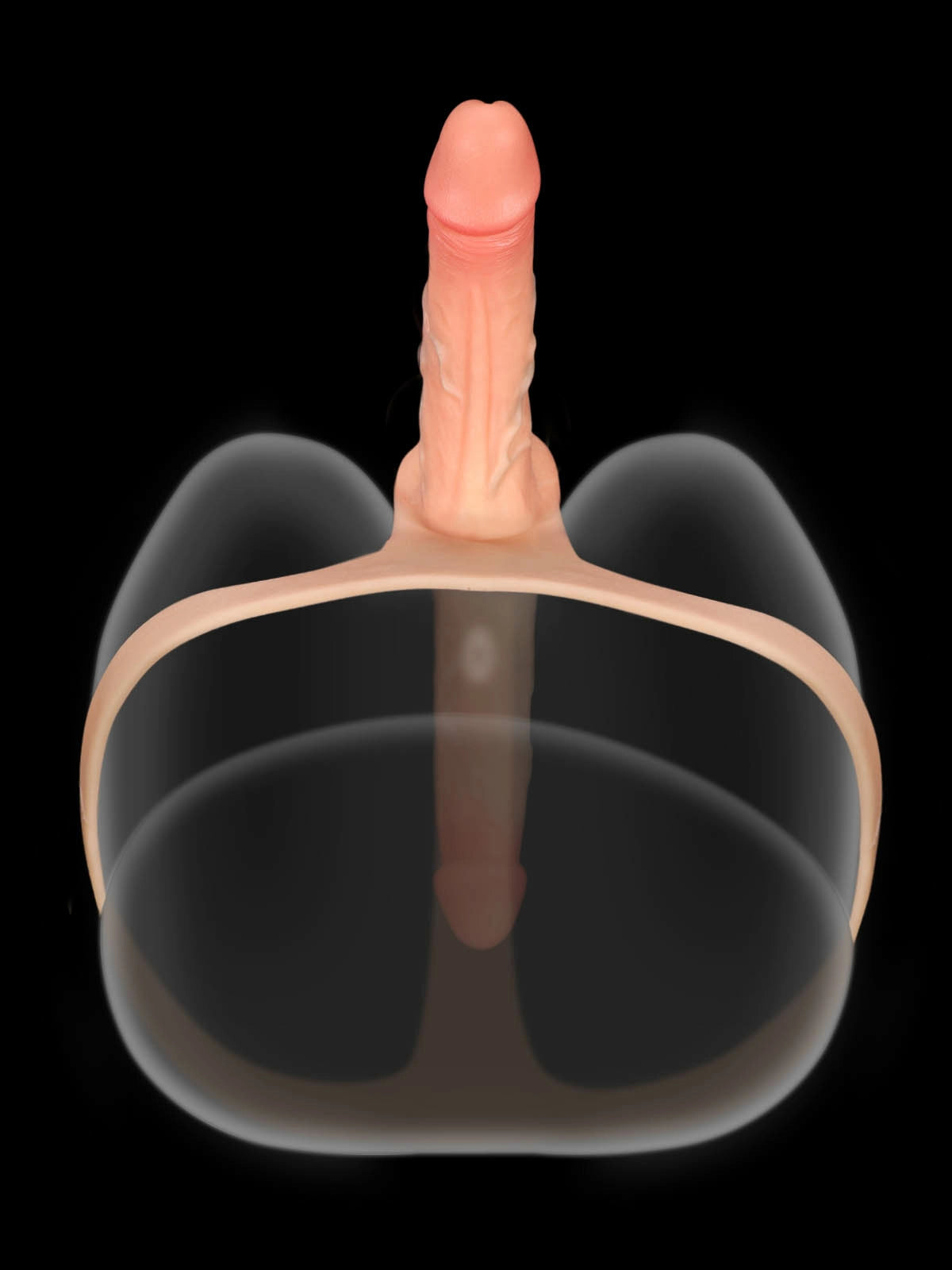Zorvyn - Umschnalldildo mit Doppeltem Realistischem Dildo - 15,5 & 17,8 cm