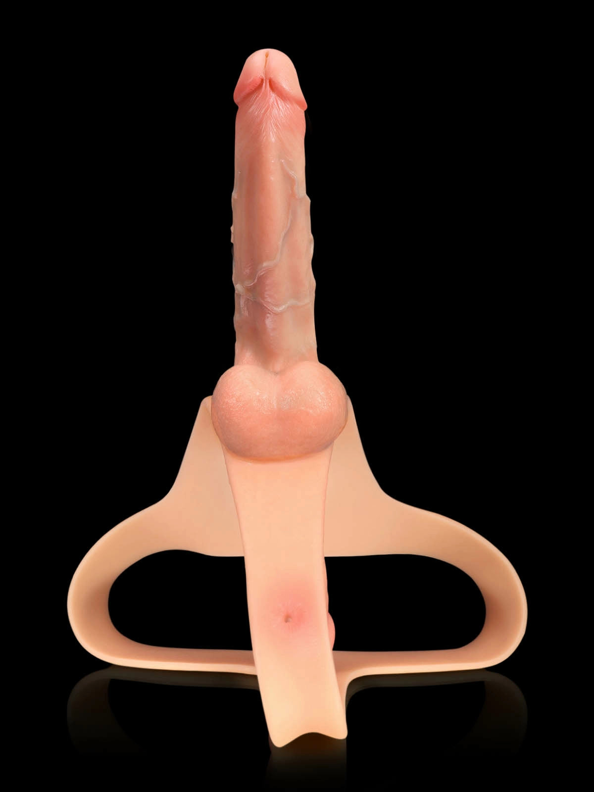 Zorvyn - Umschnalldildo mit Doppeltem Realistischem Dildo - 15,5 & 17,8 cm