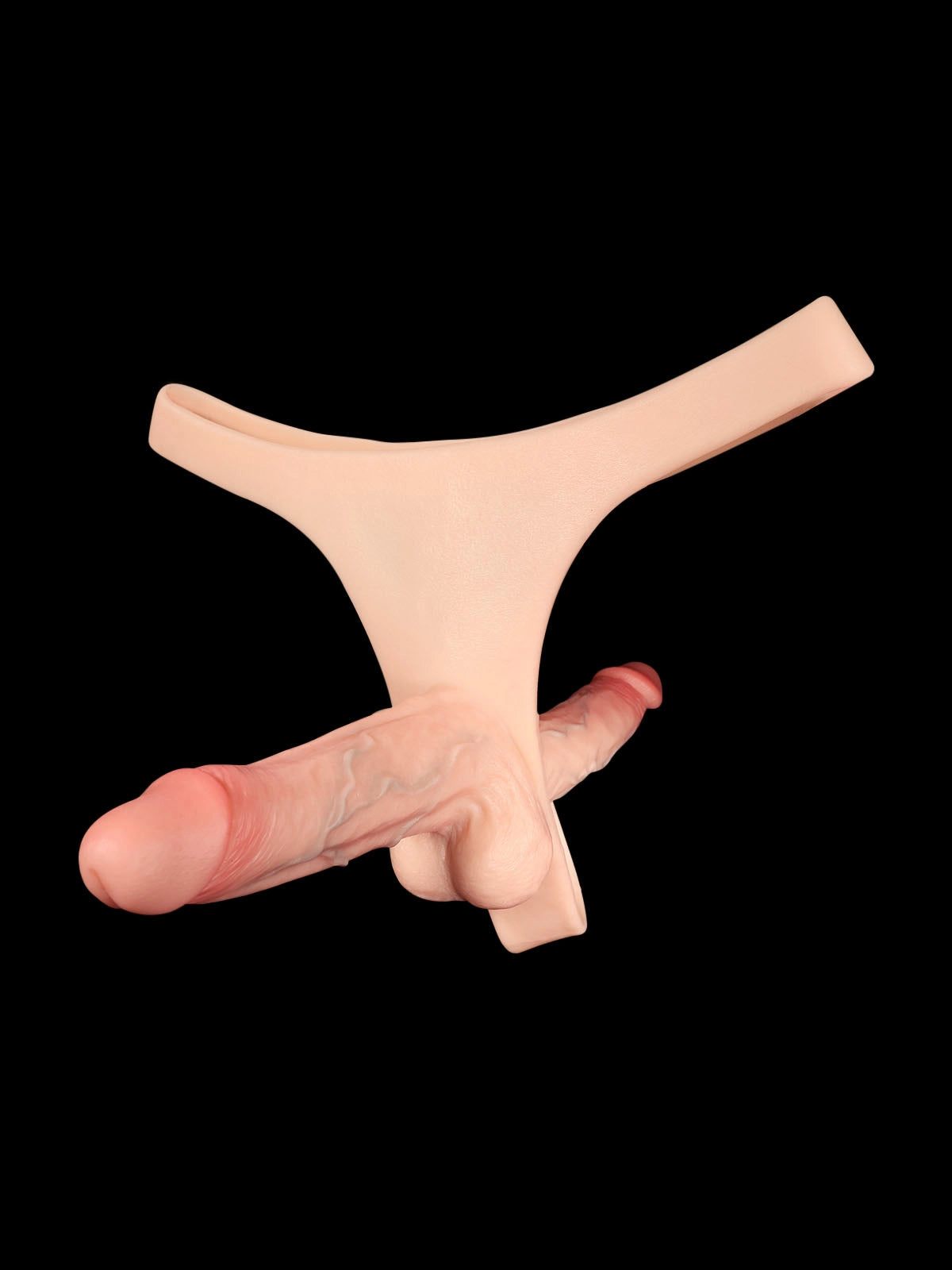 Zorvyn - Umschnalldildo mit Doppeltem Realistischem Dildo - 15,5 & 17,8 cm