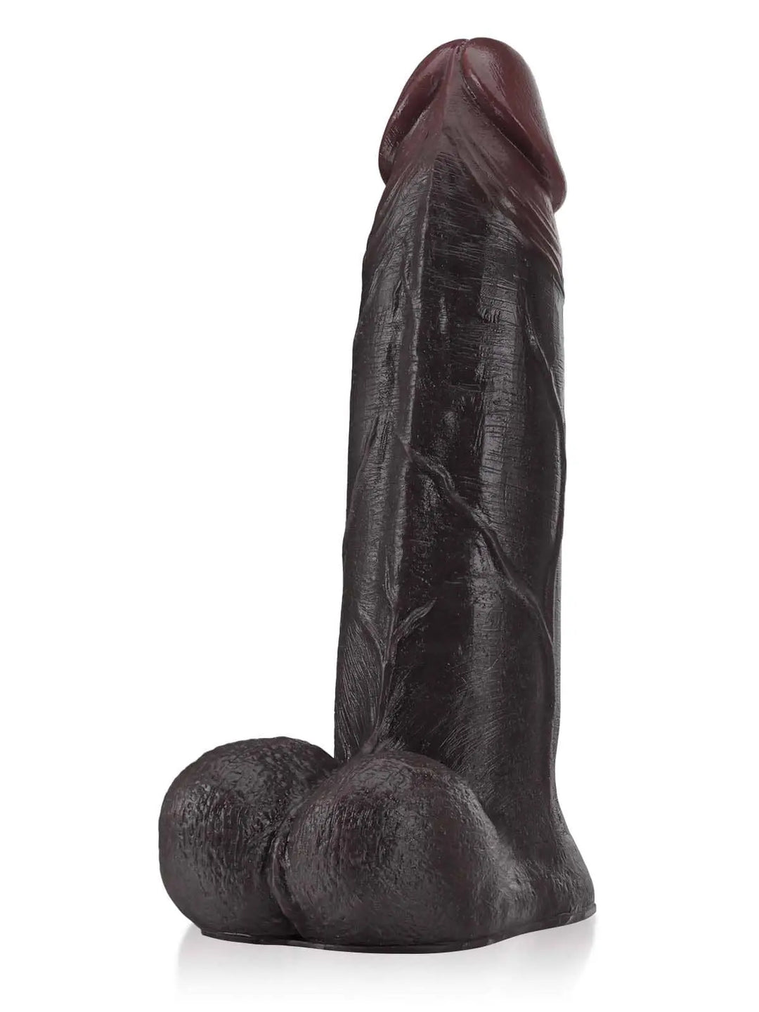 Anja - Riesen Dicker Dildo Mit Gleitender Haut und Beweglichen Hoden - 27.4Cm Black