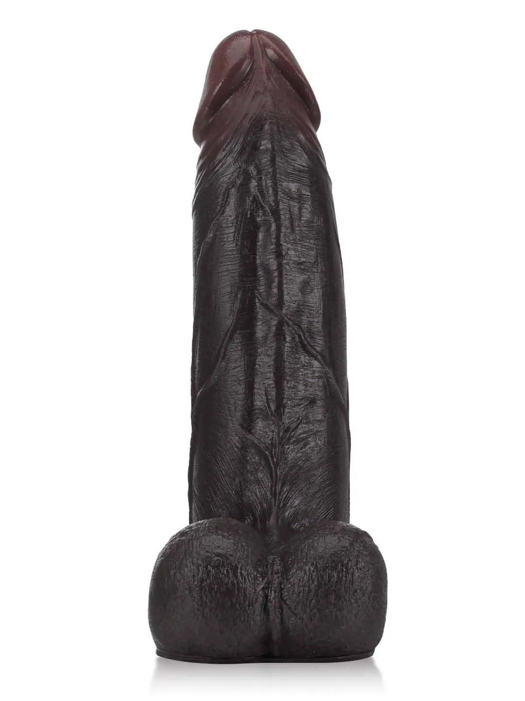 Anja - Riesen Dicker Dildo Mit Gleitender Haut und Beweglichen Hoden - 27.4Cm Black