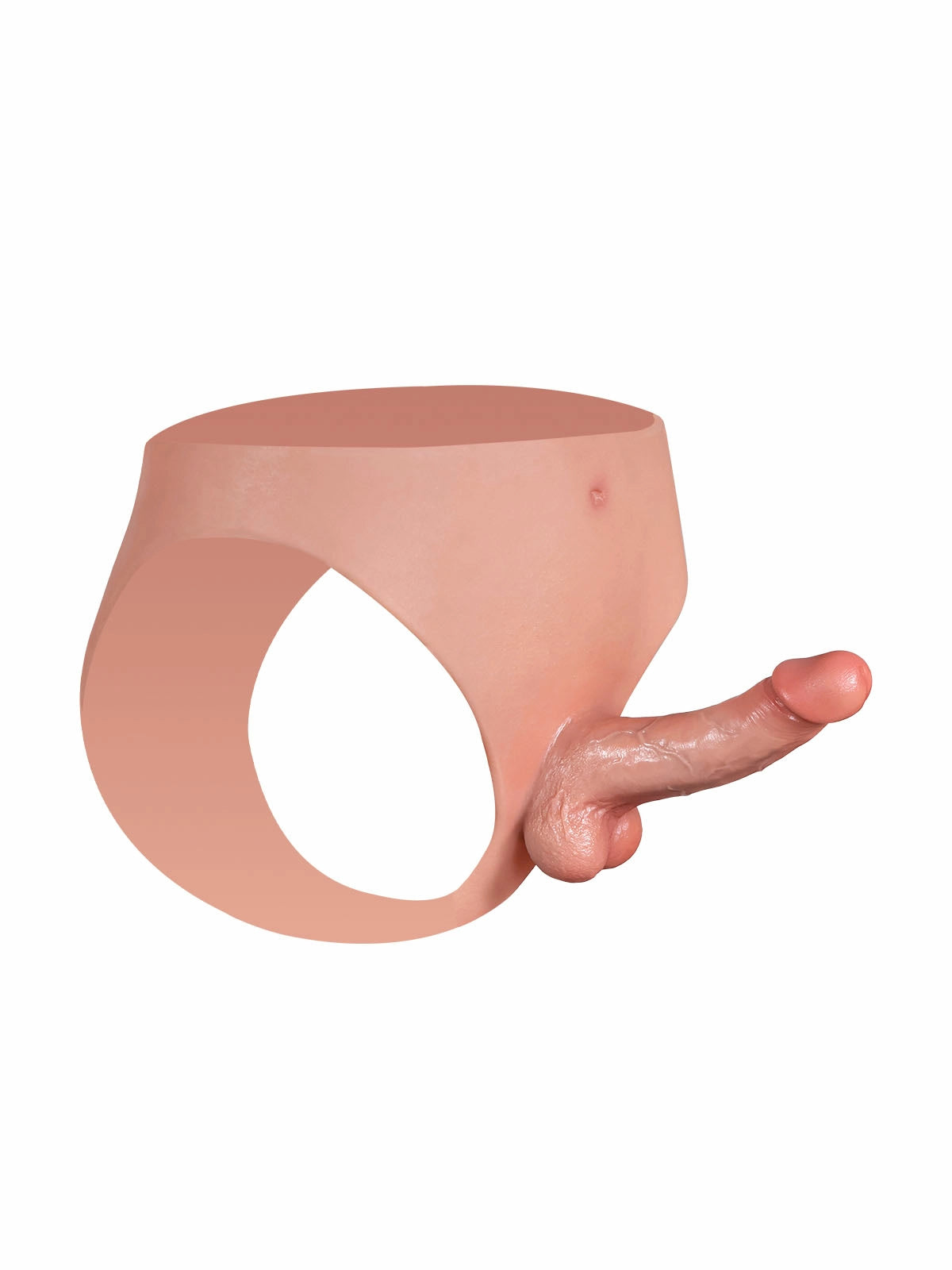 Arlo - Realistischer Silikon-Strap-On mit nahtlosem Slip - 14,7 cm