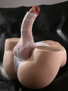 Asher - Realistischer Dildo-Torso mit Weichem Gesäß und Analkanal - 17 cm