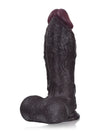 Austin - Schwarzer XXL Realistischer Dildo mit kompaktem Kopf – 28 cm