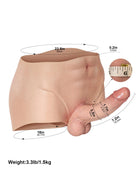 Beck - Vollummanteltes Silikon Strap-On-Höschen mit realistischem Dildo - 18,3 cm