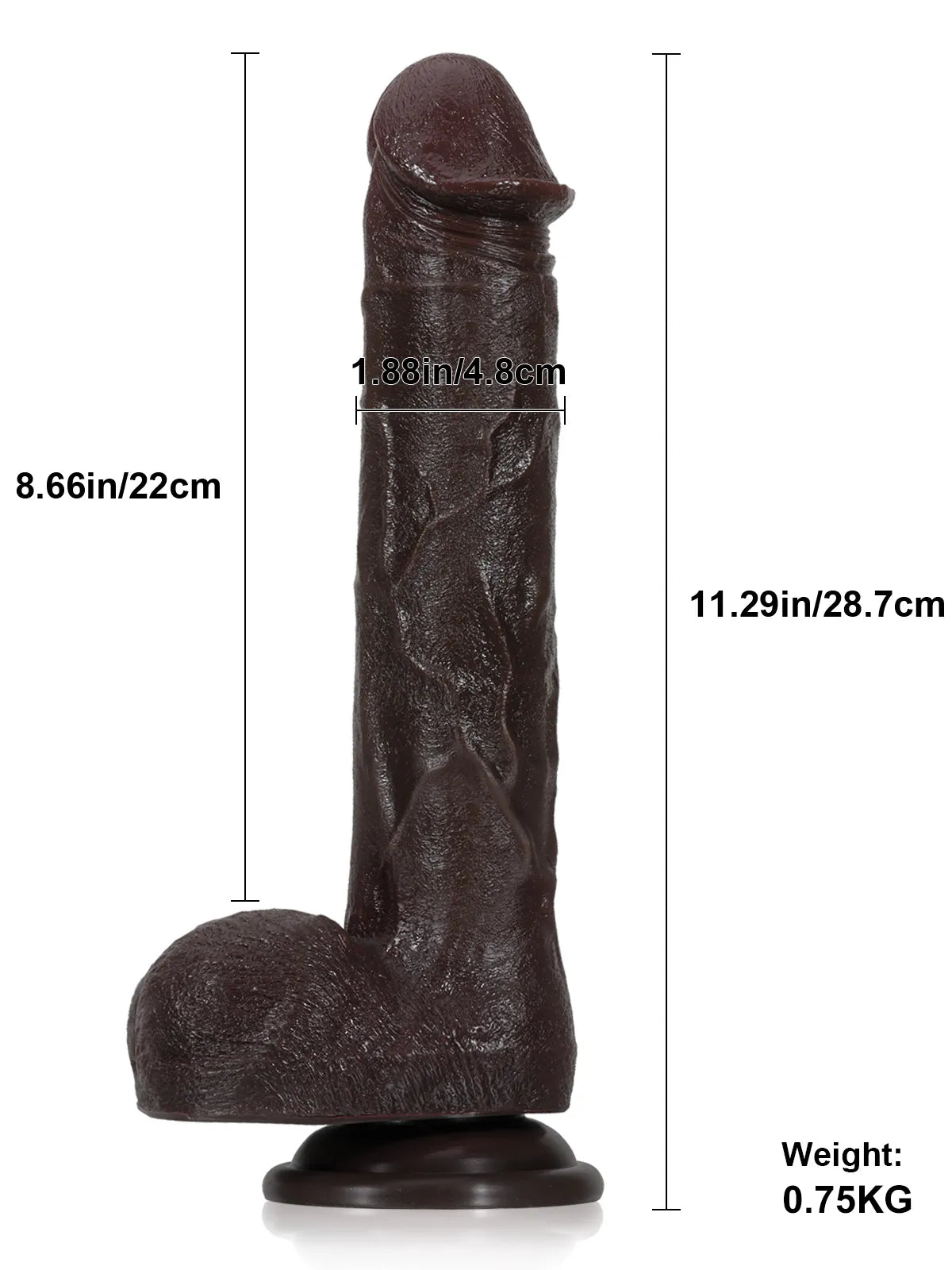 Becker - Langer, stoßender, vibrierender Dildo mit mehreren Modi - 28,7 cm