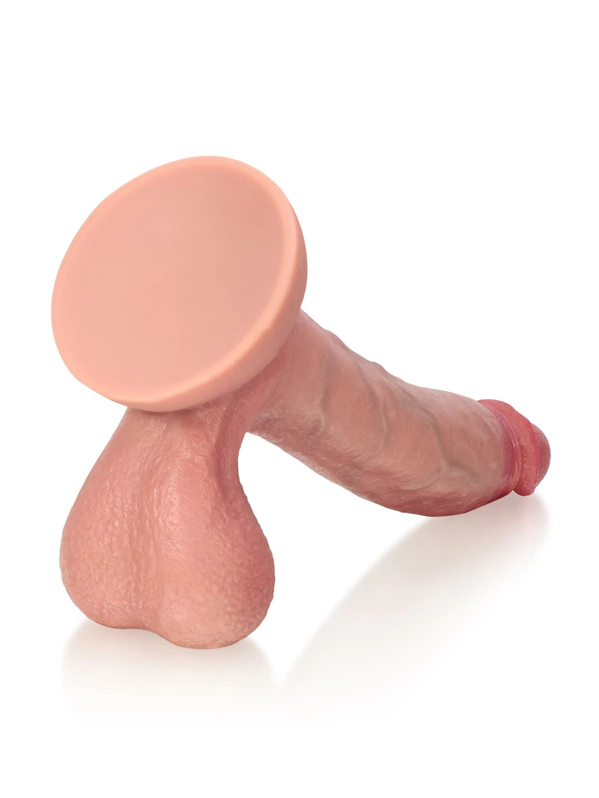 Caleb - Realistischer Dildo mit Detaillierter Struktur und Lockeren Hoden - 23 cm