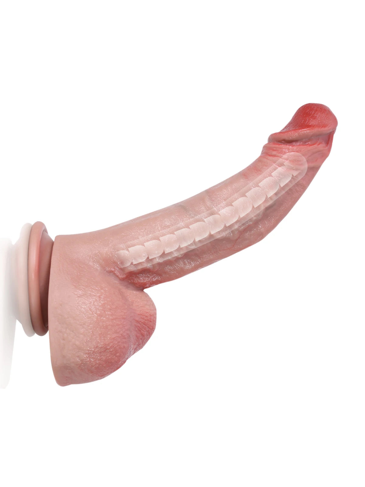 Charlie - Realistischer Dildo mit Dual-Density-Silikon und Biegbarem Metallkern - 24 cm