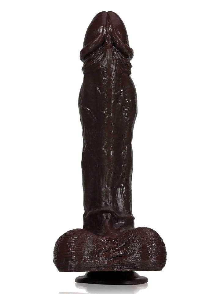 Daniel - Realistischer Dildo mit Stoßfunktion, konturiert & starke Vibration - 25,4 cm