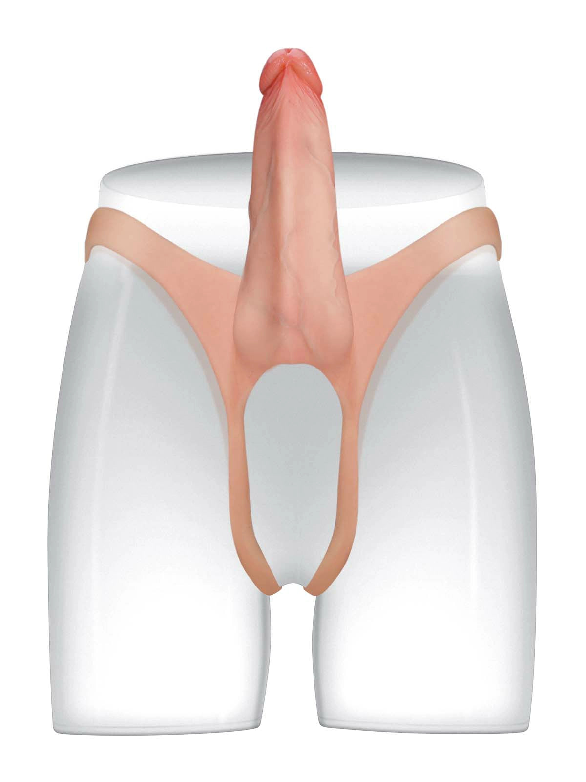 Emberfall - Schlanker Umschnalldildo (Strap-On) mit realistischer Struktur - 19 cm