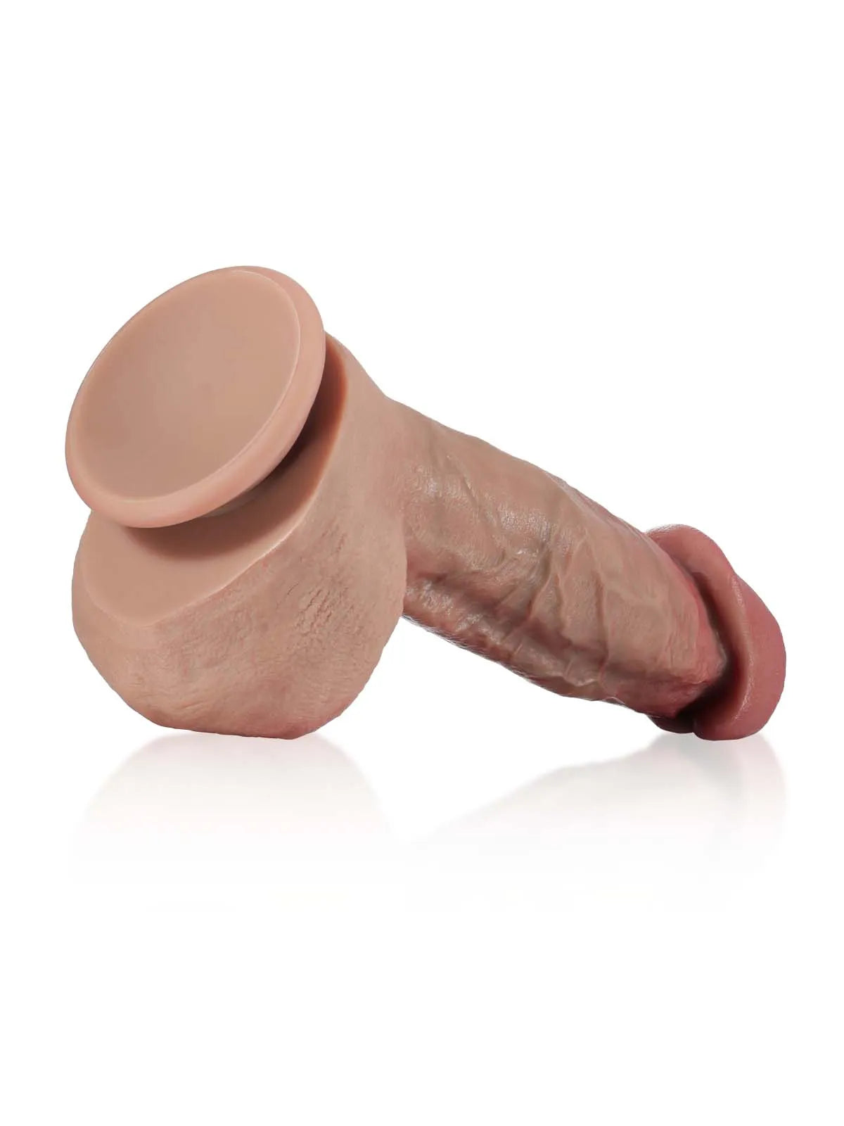 Frank - Dicker, realistischer Dildo mit großer, pilzförmiger Eichel - 23 cm