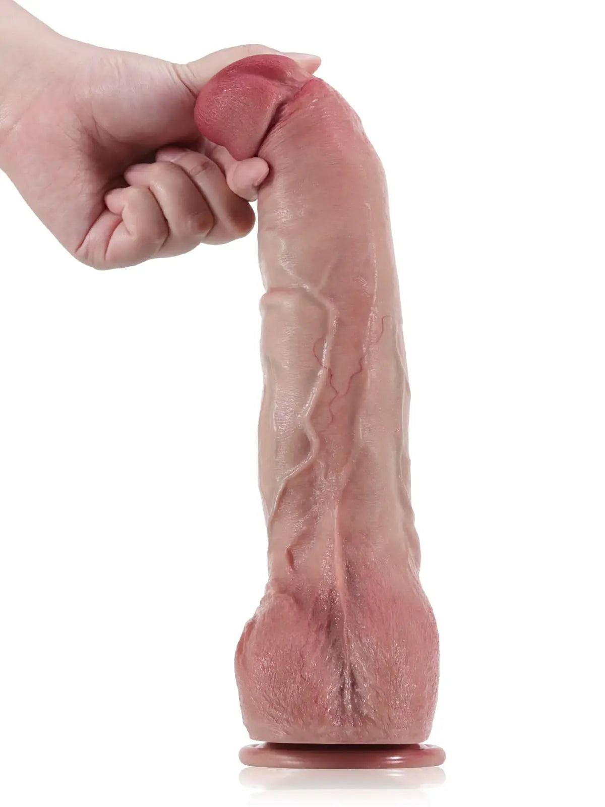 Diamant - Großer, realistischer Anal-Dildo mit Metallkern und biegsamer Form - 30,8 cm