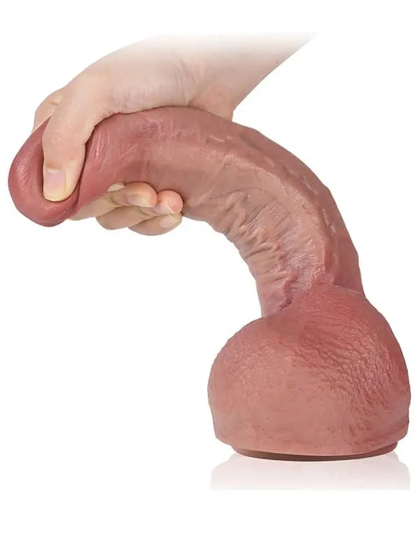Günter - Dildo mit Saugnapf, flexiblem Skelett und biegsamer Form - 23.4cm