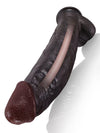 Farid - Großer, realistischer Schwarzer Dildo mit stabilem Metallkern - 30,5 cm