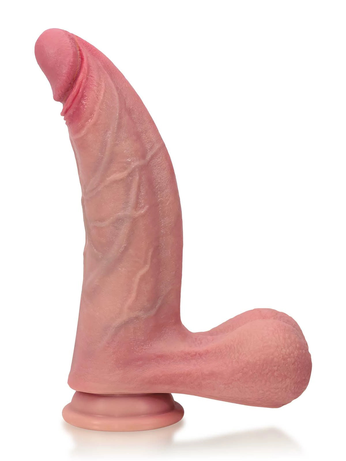 Hunter - Langer Gebogener Dildo mit Flexiblem Körper und Rückengratleiste - 23,6 cm