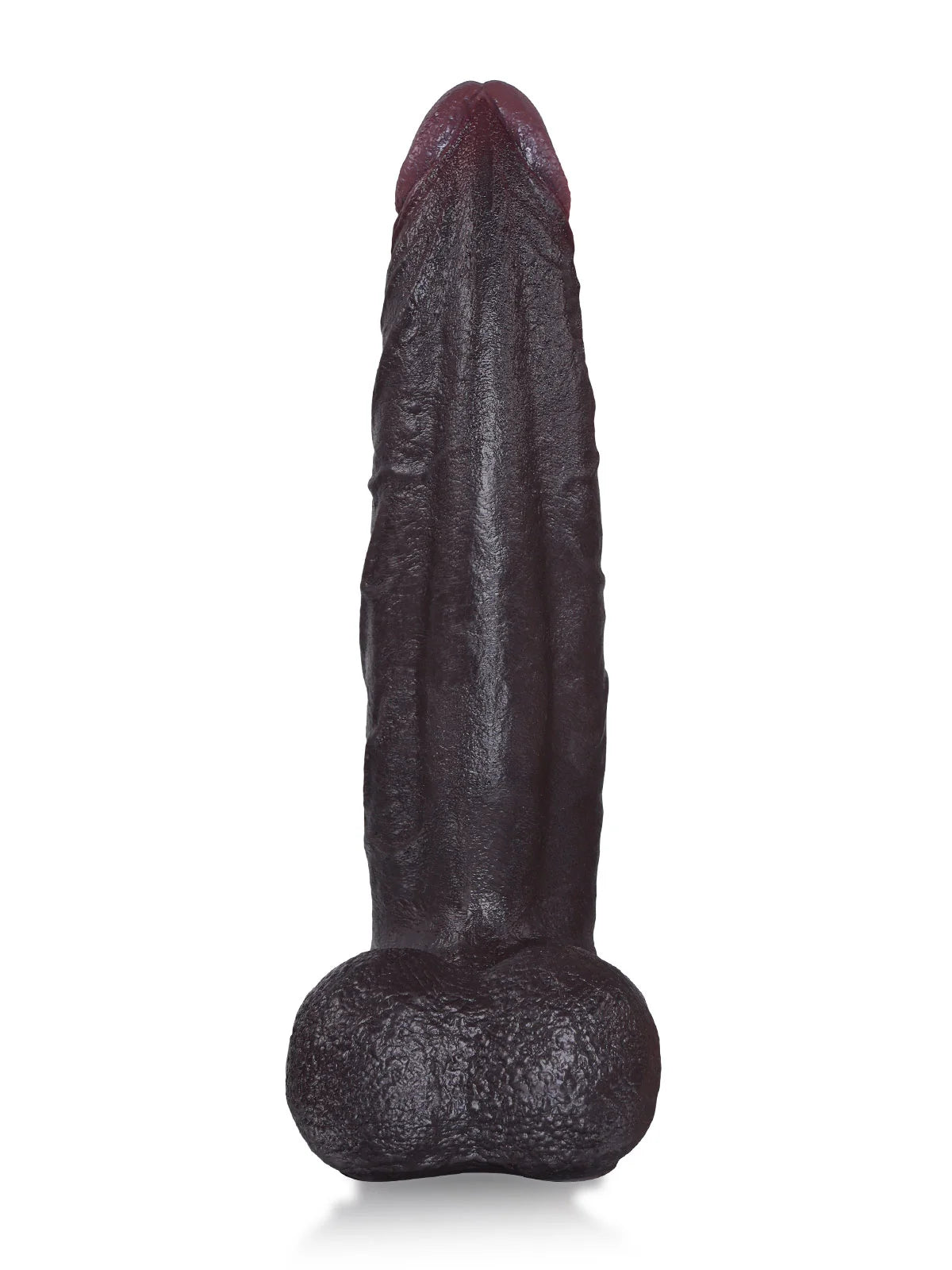Hunter - Schwarzer Gebogener Realistischer Dildo zur G-Punkt-Stimulation – 23,6 cm