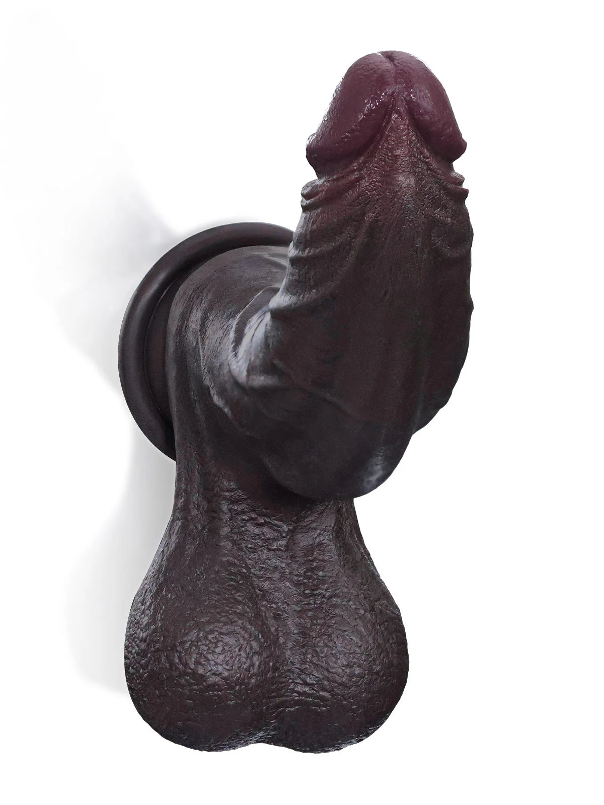 Hunter - Schwarzer Gebogener Realistischer Dildo zur G-Punkt-Stimulation – 23,6 cm