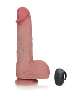 Ivan - Stoßender Vibrations-Dildo mit gewölbter Eichel & Rückenleiste - 25 cm