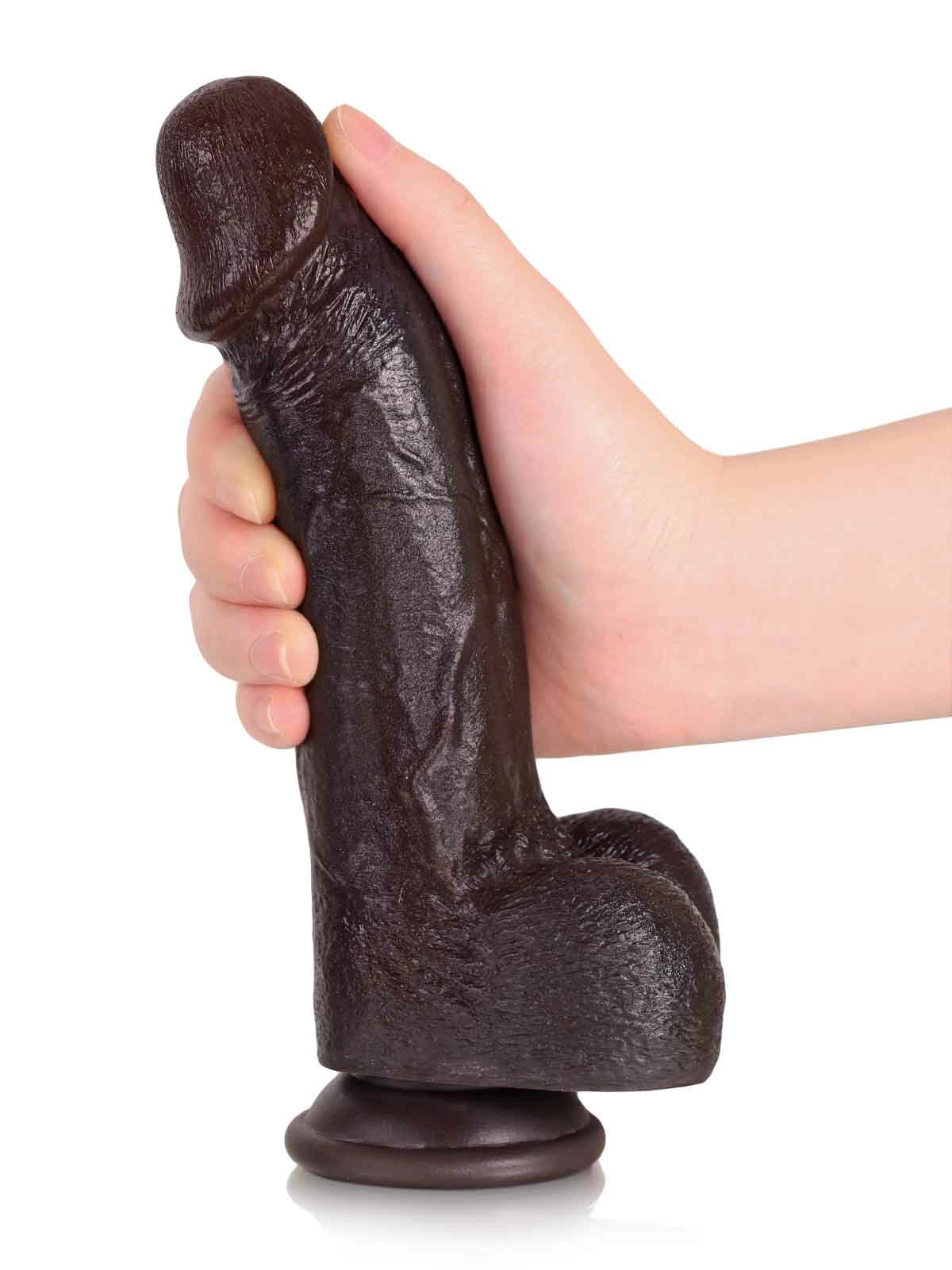 Jake - Schlanker Realistischer Dildo mit Biegbarem Metallkern - 21 cm