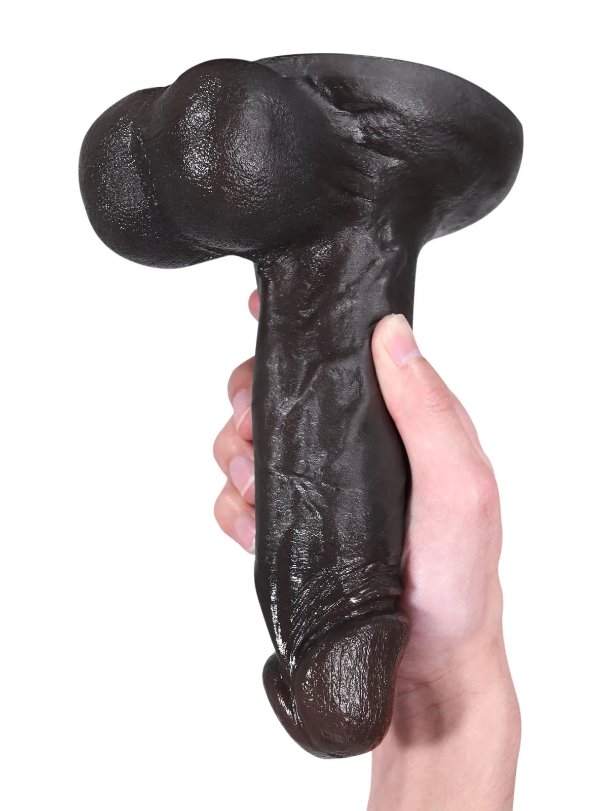 John - Realistischer Dildo · Großer Saugnapf · Flexible Hoden - 21 cm