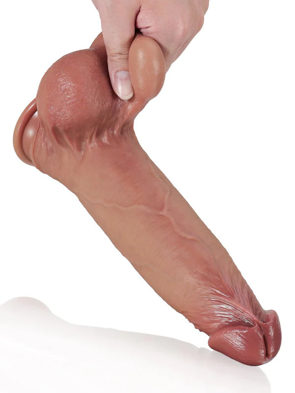 Jörg - Realistic Gleitender Hautdildo Braun  - 23.3Cm
