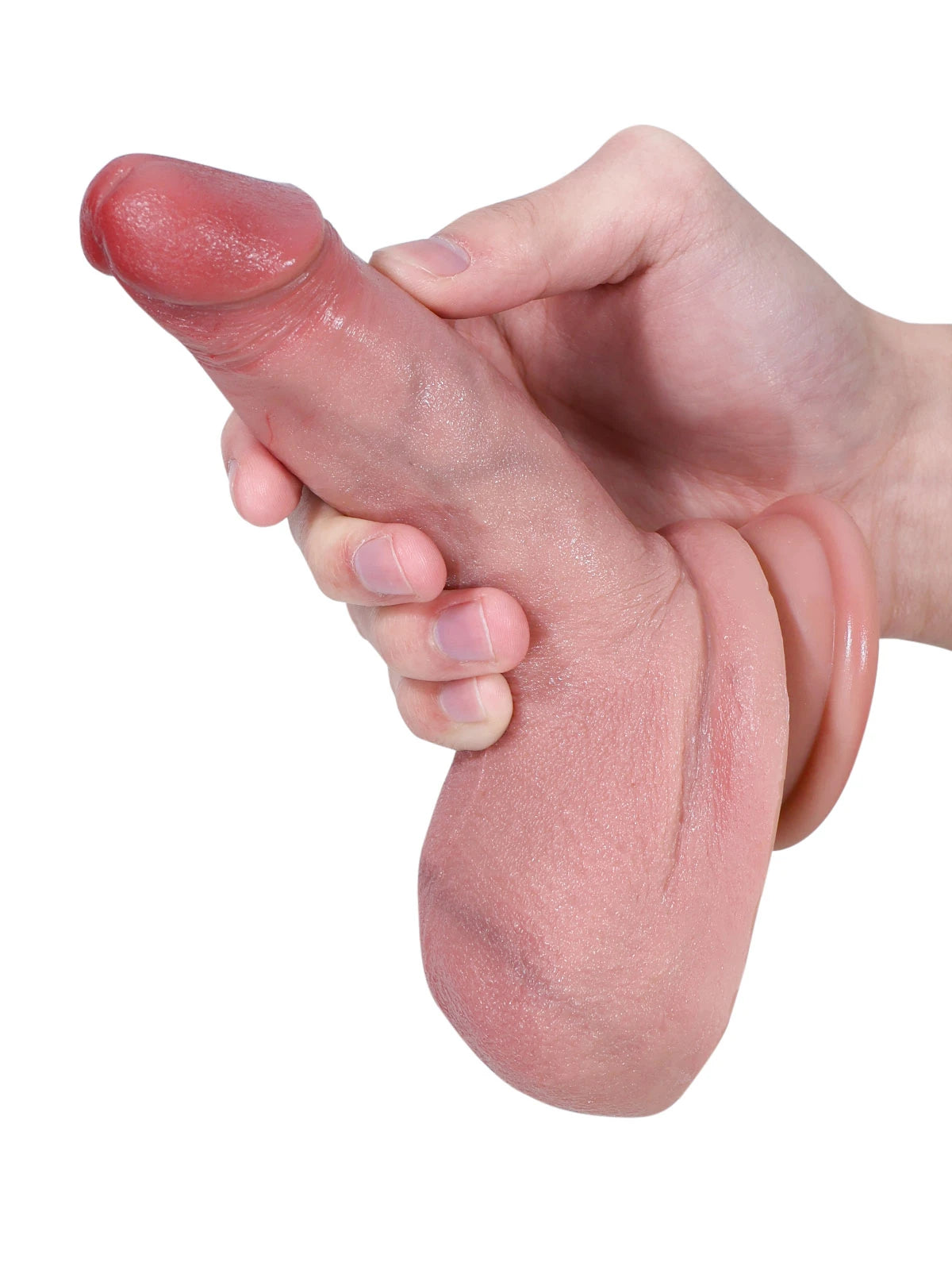 Julian - Kleiner, realistischer Dildo mit großen Hoden für Einsteiger - 16 cm