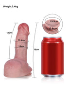 Julian - Kleiner, realistischer Dildo mit großen Hoden für Einsteiger - 16 cm