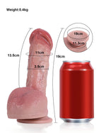 Kris - Kleiner, realistischer Dildo mit hautähnlicher Struktur für Einsteiger - 19 cm