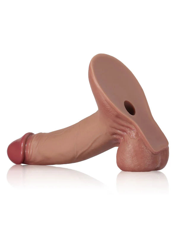 Lichtner - Braun Dildo mit gleitender Haut & Vac-U-Lock-Anschluss - 24 cm