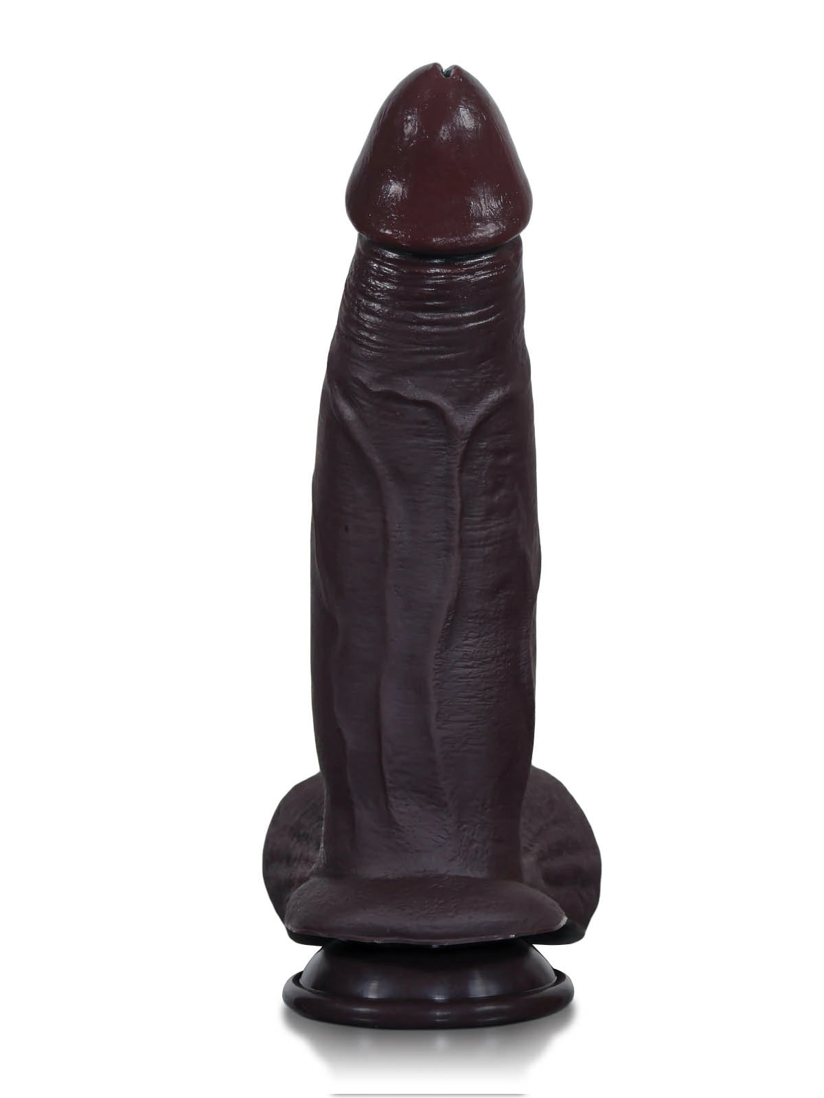 Magnus - Realistischer Dildo in Schwarz mit gleitender Haut - 26,5 cm