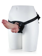 Milo - Strap-On-Set mit Realistischem Dildo und Verstellbarem Harness - 22,5 cm