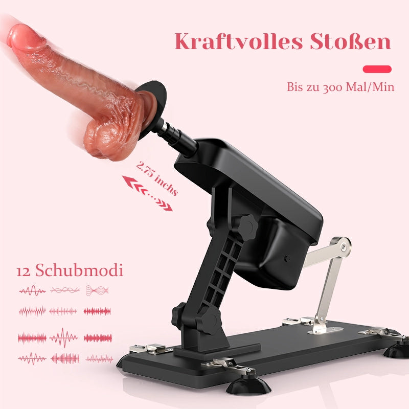 Nova - Leistungsstarke Leise Sexmaschine mit 7 cm Hublänge und 12 Stufen